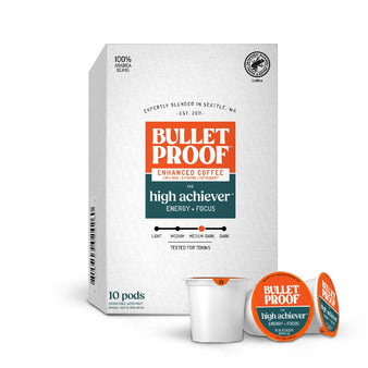 Image: Bulletproof high achiever™ pods packaging. 10 pods ct.