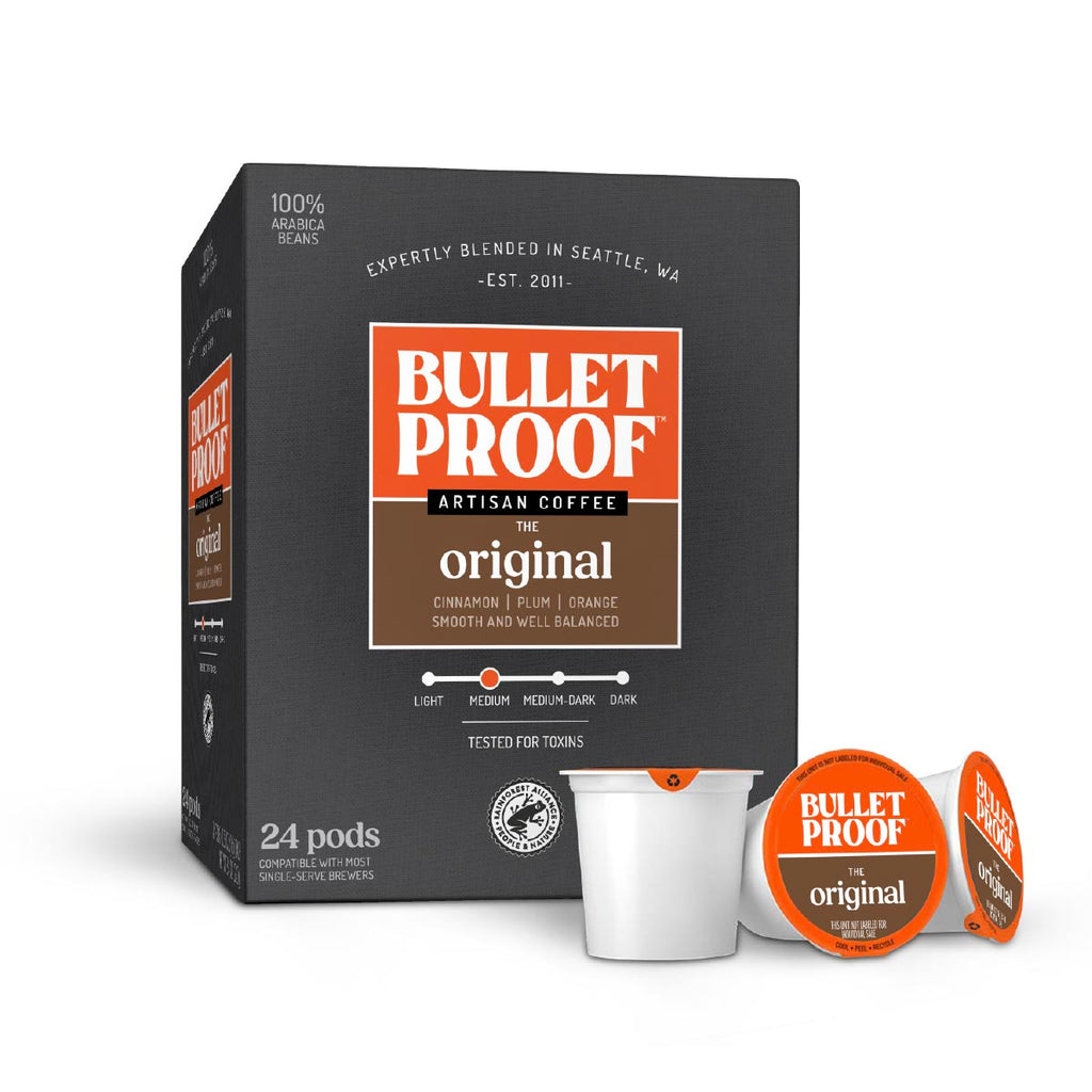 The Original Bulletproof Coffee Pods 24ct K-Cup Compatible