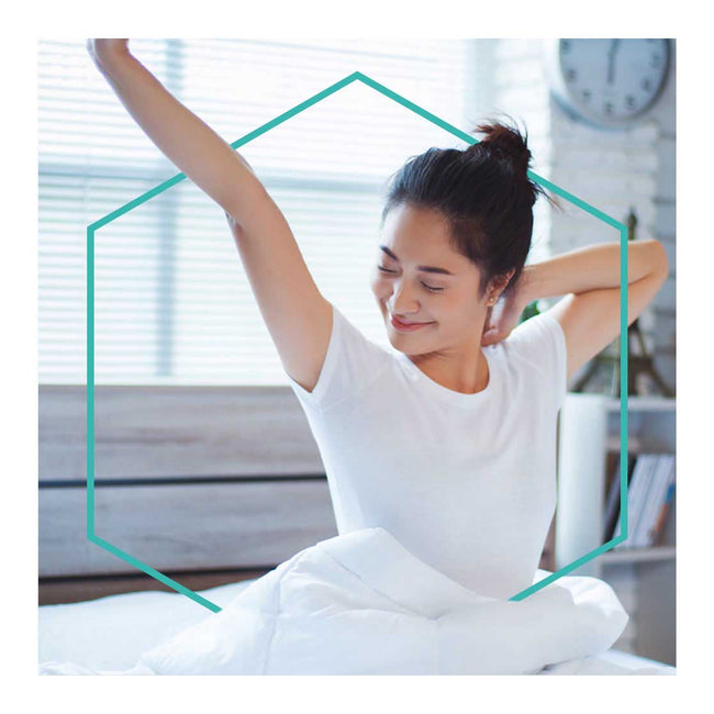 Woman stretching