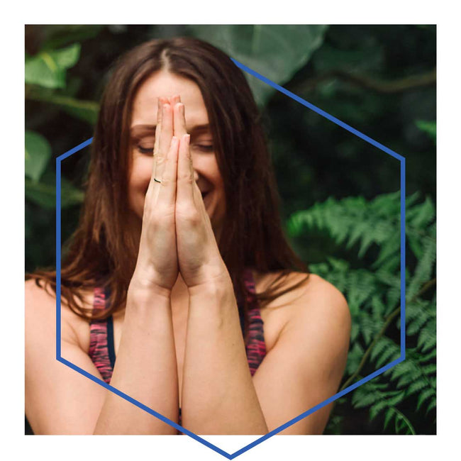 Woman meditating