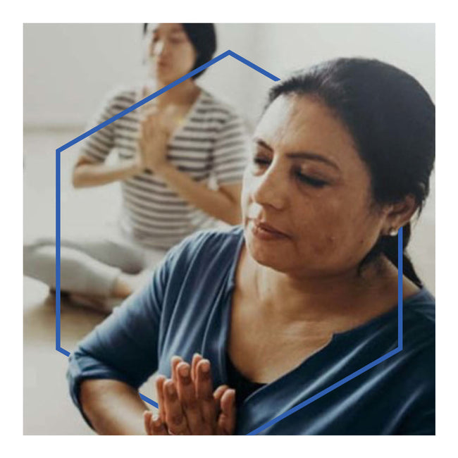 Woman meditating