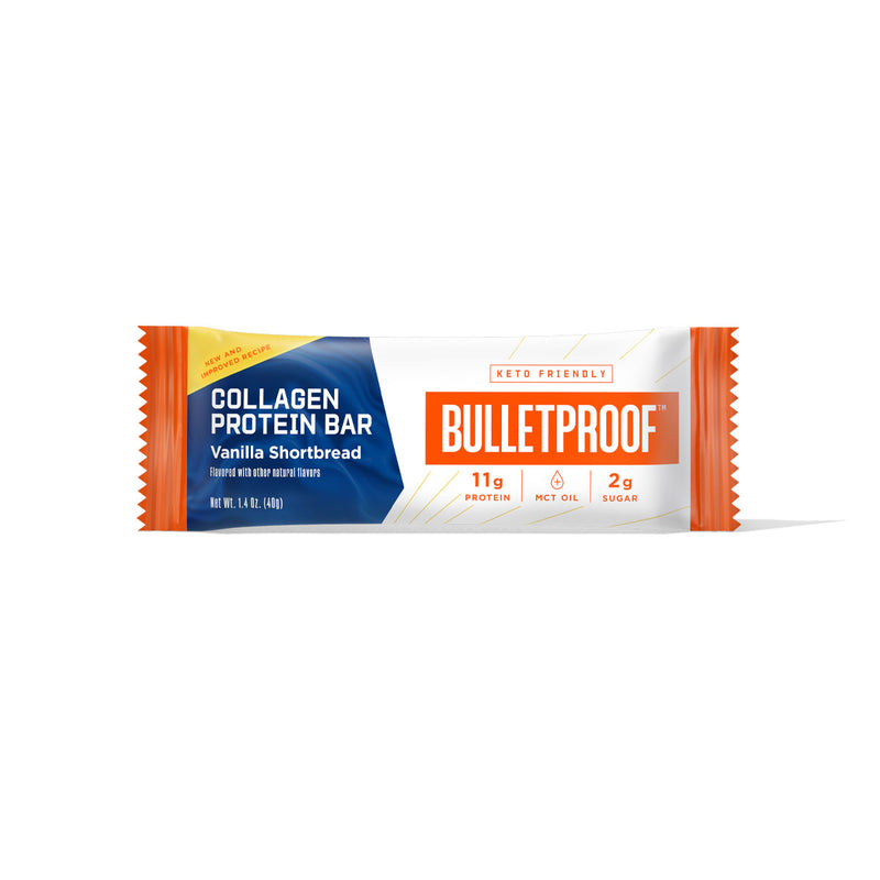Bulletproof Vanilla Shortbread Collagen Protein Bar