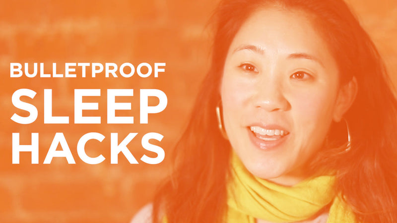 Woman talking about Bulletproof Sleep Hacks