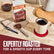 Thumbnail of Expertly Roasted for a smooth cup every time. A bag of Bulletproof Mentalist Ground Coffee with a cup of coffee next to it and a scoop of ground coffee. 