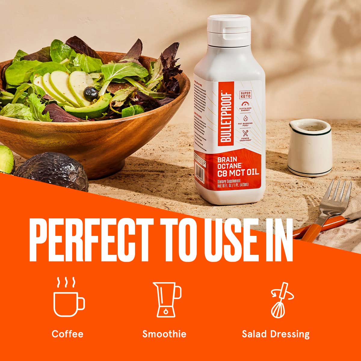 Brain Octane C8 MCT Oil - 16 oz | Keto | Bulletproof