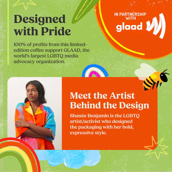 Shanee Benjamin artist callout, designed with pride