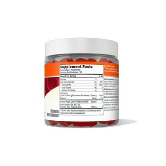 Apple cider vinegar max gummies nutrition facts