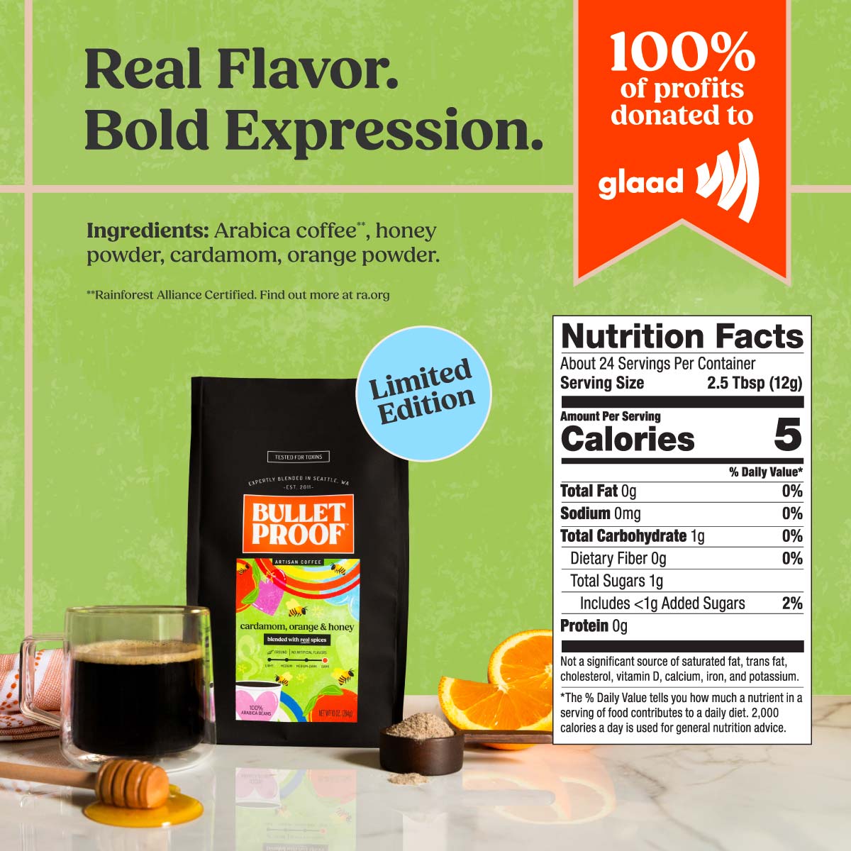 Dark Roast Coffee | Cardamom Orange Honey Blend | Bulletproof