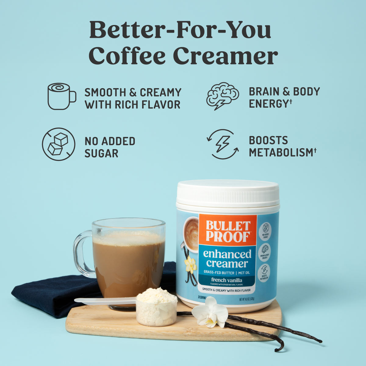 Enhanced Creamer | French Vanilla Coffee Creamer