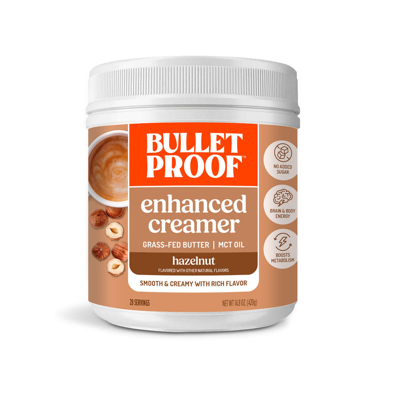 Bulletproof Hazelnut Creamer 14.8 oz Packaging