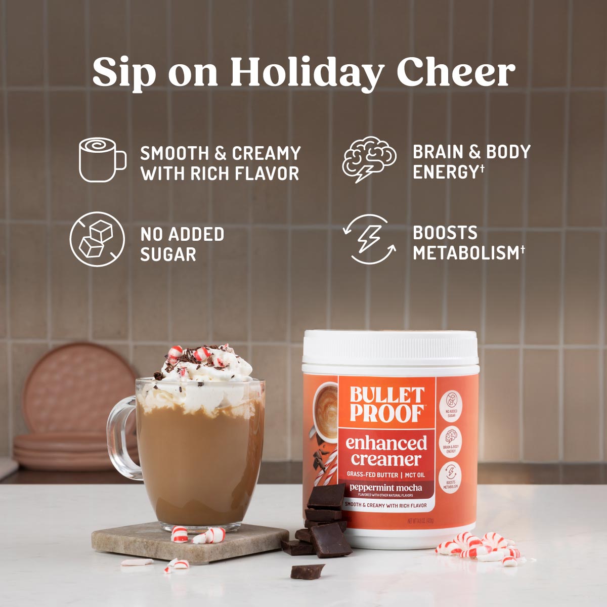 Enhanced Creamer | Peppermint Mocha Coffee Creamer