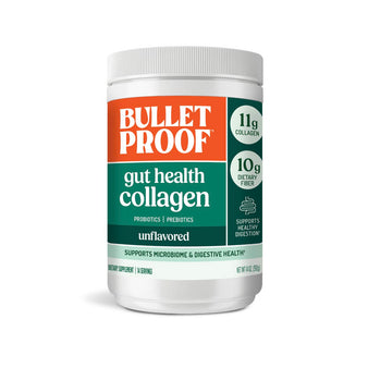 Image: Bulletproof Gut Health Collagen Unflavored 14 oz packaging