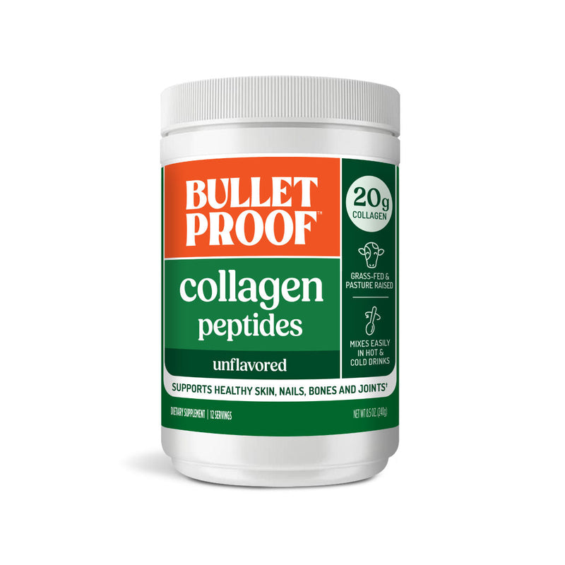 Bulletproof unflavored collagen peptides 8 oz  package