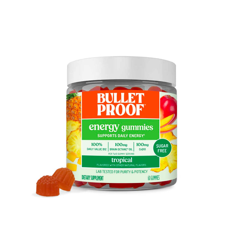 Bulletproof energy gummies packaging