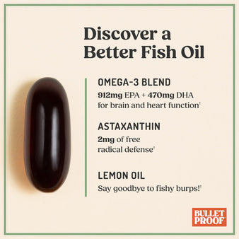 Omega Krill capsule for brain and heart function and free radical defense