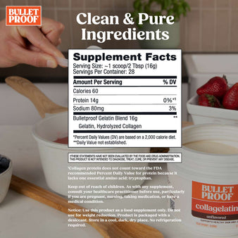 Bulletproof collagelatin supplement facts