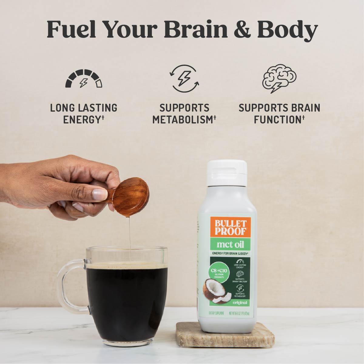 elfbar elfa kaufen 100% Organic MCT Oil - Vegan & Keto C8, MCTs from Coconuts Non-GMO & Gluten  Free main image 1