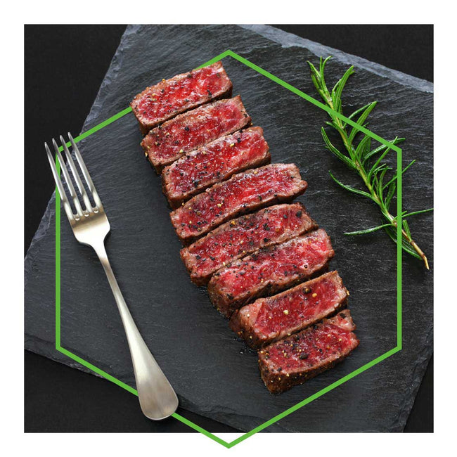 Steak cut into peices