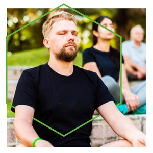 Man meditating