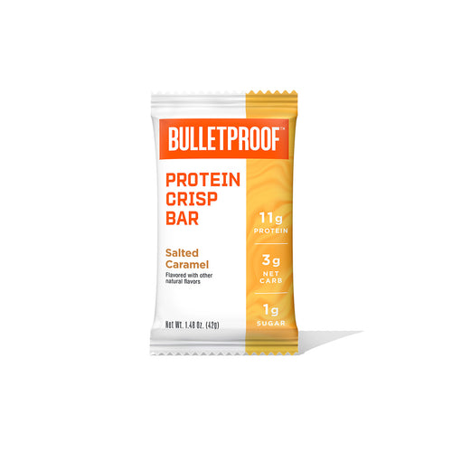 Salted Caramel Protein Crisp Bars, 12pk | Bulletproof