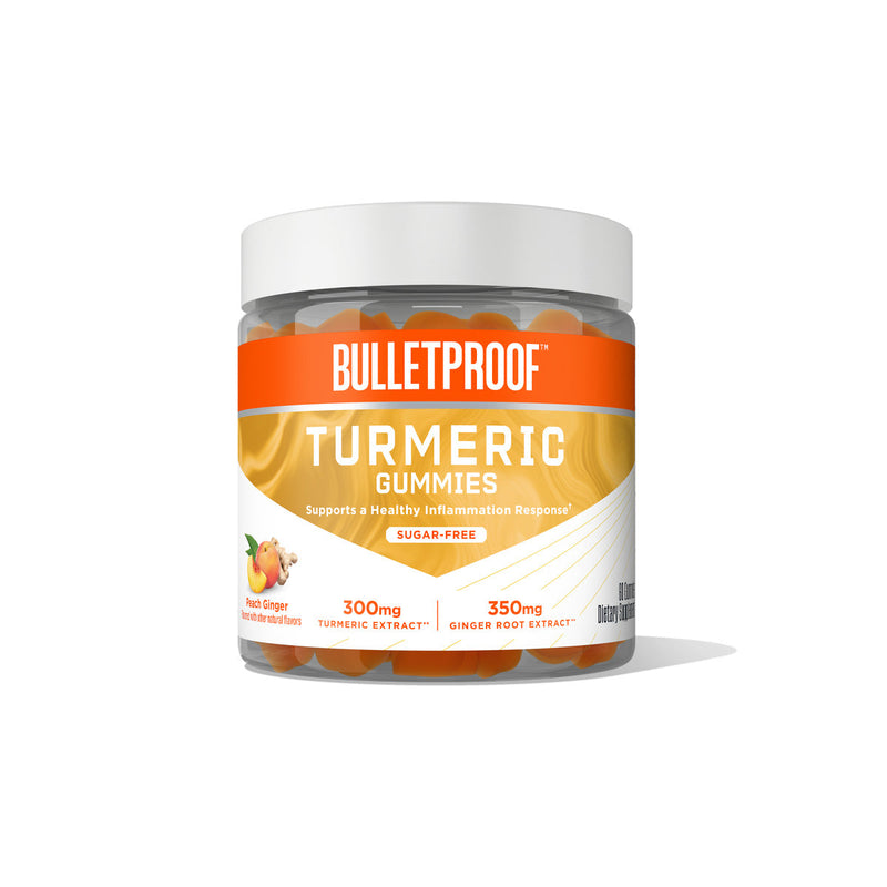 Turmeric Gummies with 300mg turmeric extract and 350mg ginger root extract
