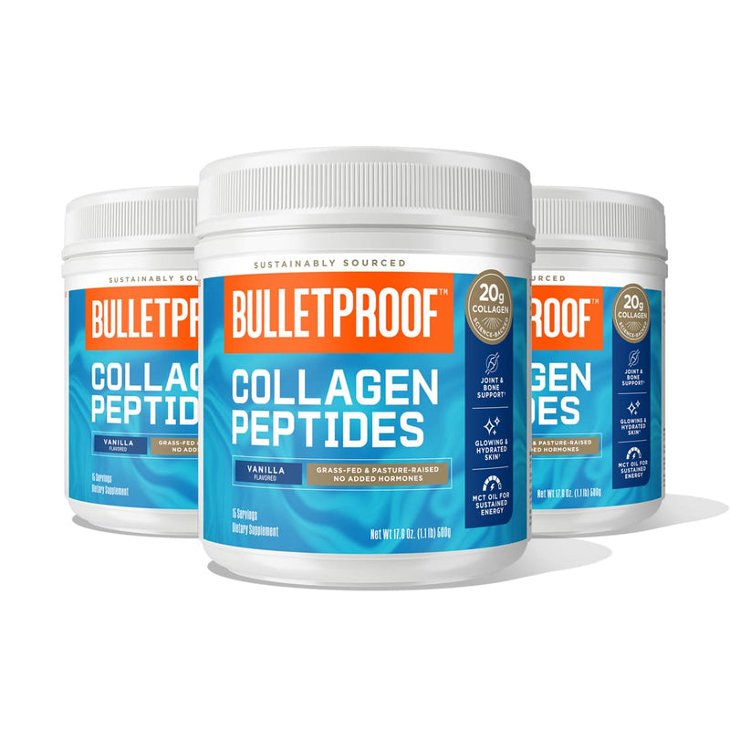Bulletproof Vanilla Collagen Peptides 3 pack