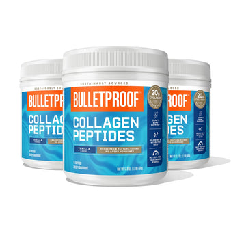 Image: Bulletproof Vanilla Collagen Peptides 3 pack