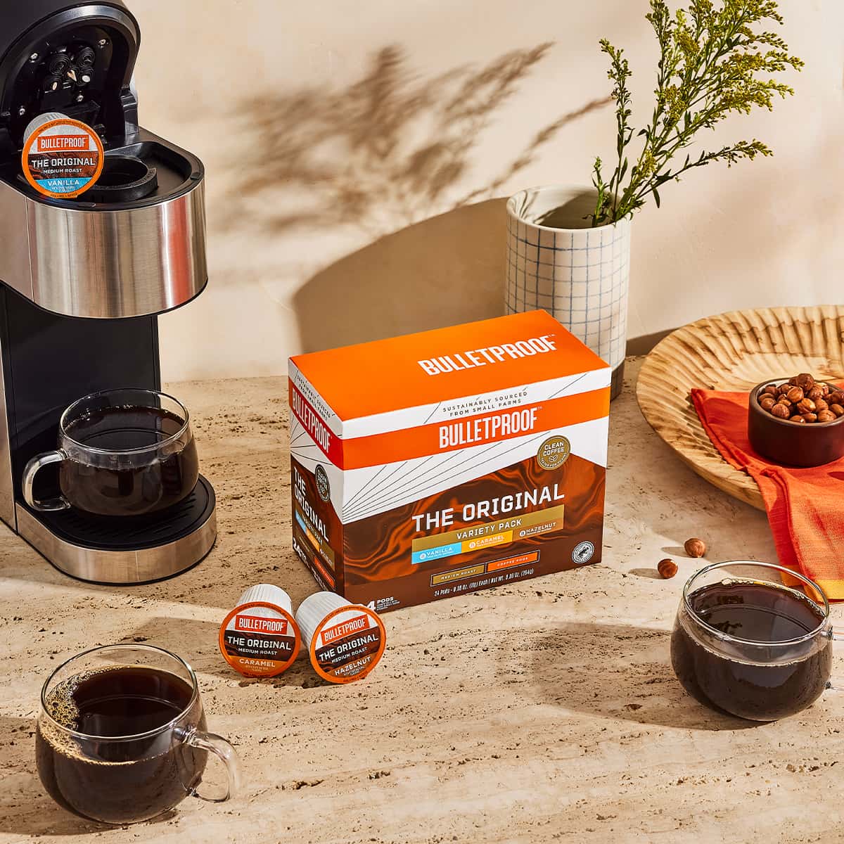  Bulletproof Original Medium Roast Single-Serve Pods, 24 Count,  100% Arabica Coffee Sourced from Guatemala, Colombia & El Salvador :  Grocery & Gourmet Food