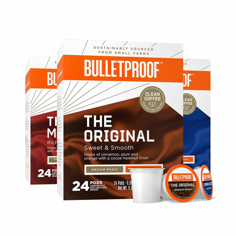 Bulletproof Coffee Pods Variety Pack 3 pack