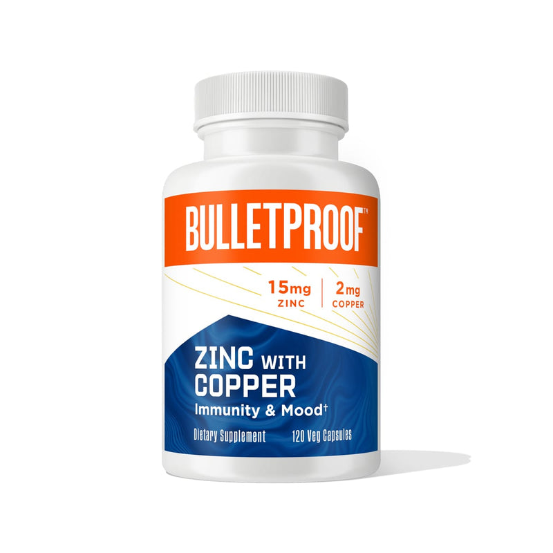 Bulletproof Zinc with Copper, 120 count