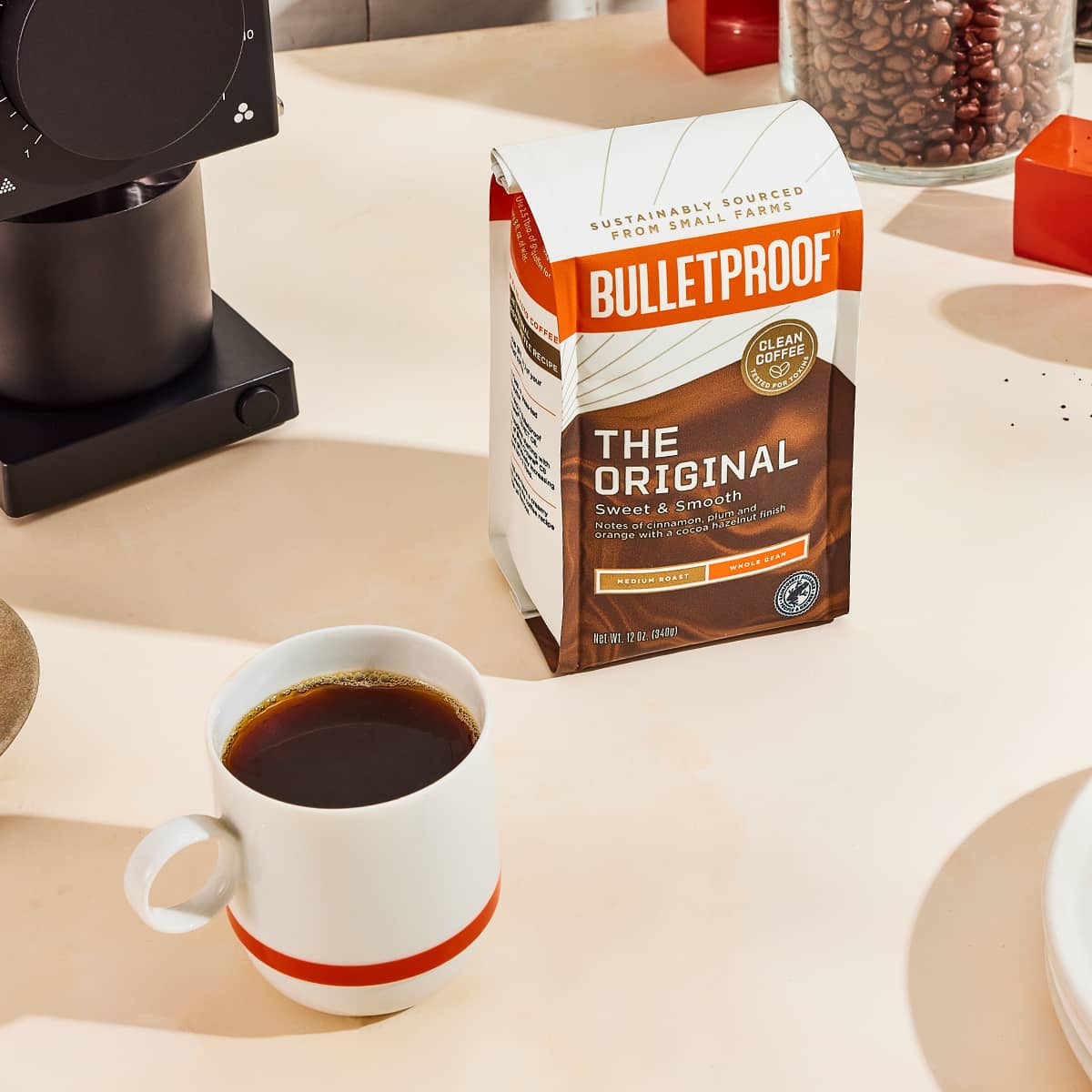 Bulletproof Original Medium Roast Whole Bean Coffee, 12 Ounces, 100%  Arabica Coffee Sourced from Guatemala, Colombia, & El Salvador